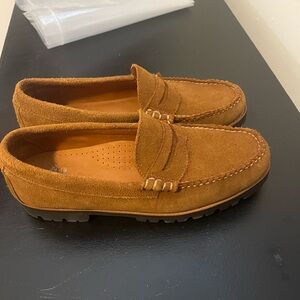 JCREW Suede loafers. Vibram sole.